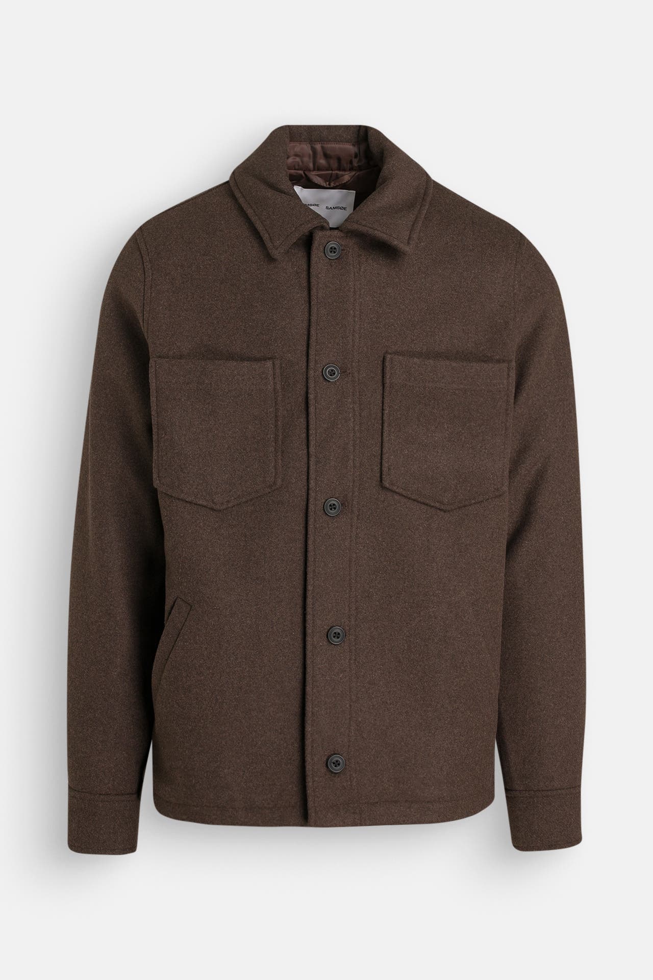 SAMSØE & SAMSØE Wollmixjacke dunkelbraun, Bild 1