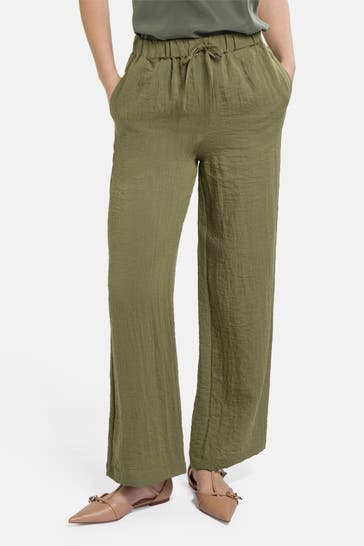 SOAKED Stoffhose 'Camile' oliv