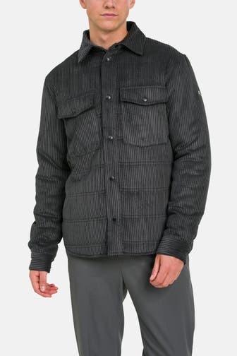 J.LINDEBERG SPORTSWEAR Cord-Overshirt 'Jasper' dunkelgrau