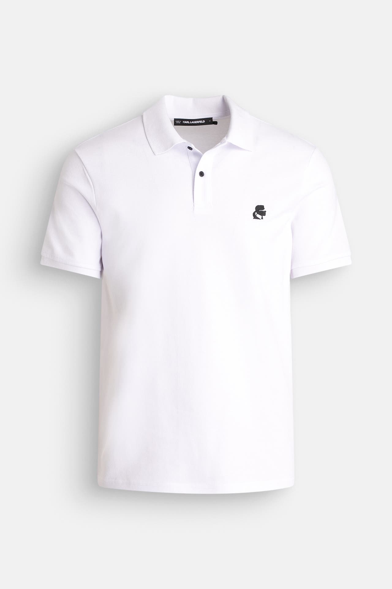 KARL LAGERFELD Polo-Shirt 'Cameo' weiß, Bild 1