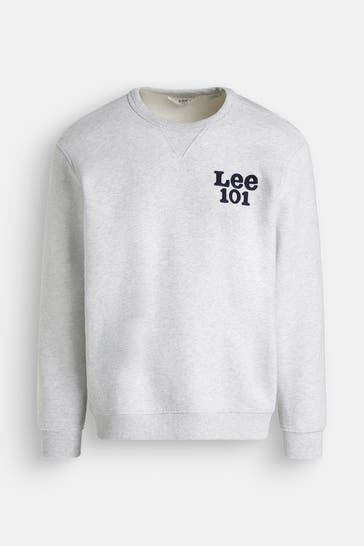 LEE Sweatshirt hellgrau