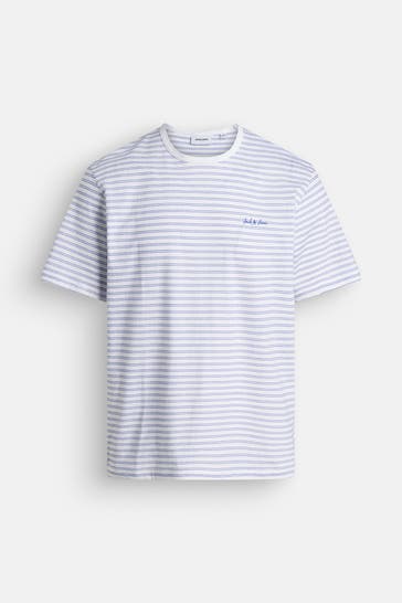 JACK & JONES T-Shirt 'Devin' gestreift