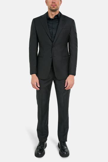 EMPORIO ARMANI Woll-Anzug schwarz