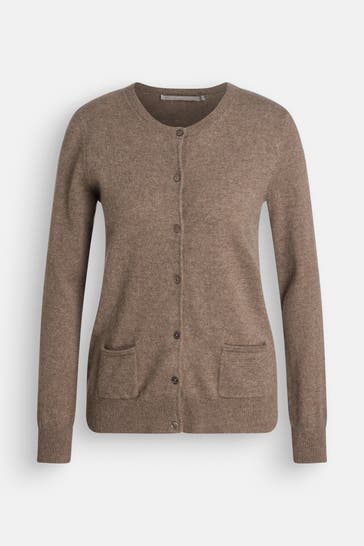(THE MERCER) N.Y. Kaschmir-Cardigan hellbraun