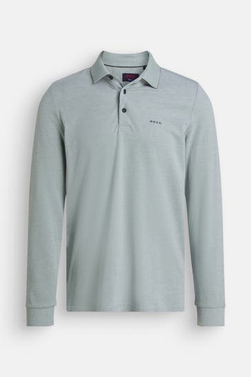 NEW ZEALAND AUCKLAND Langarm-Polo graugrün