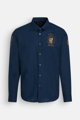 LA MARTINA Casual-Hemd navy