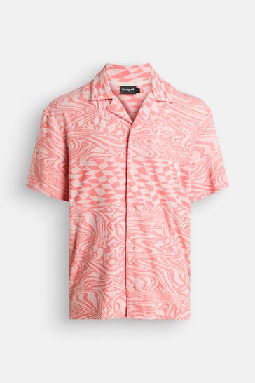 DESIGUAL Polo-Shirt gemustert