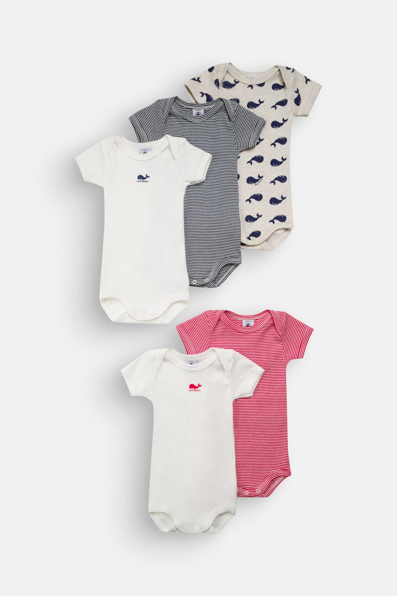 PETIT BATEAU 5er-Pack Bodys mehrfarbig, Bild 1