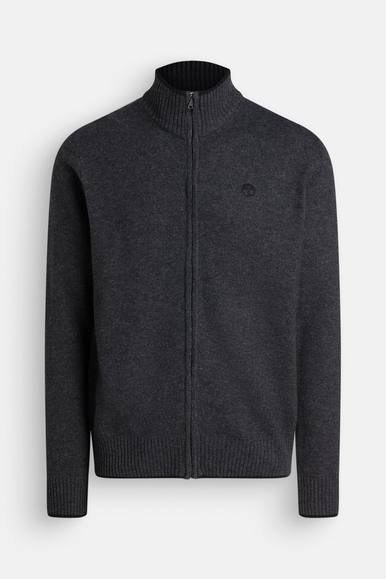 NORTH SAILS Wollmix-Strickjacke anthrazit, Bild 1