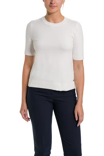 MARC CAIN Strickshirt weiß