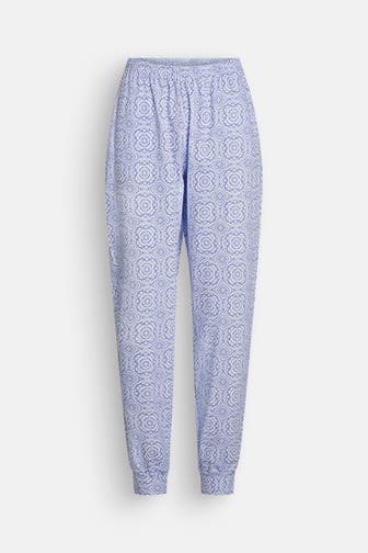 CALIDA Pyjamahose blau gemustert