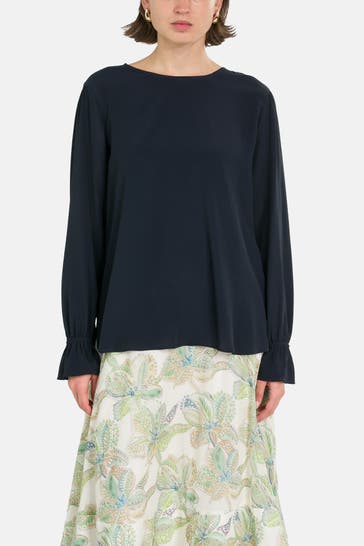 RIANI Blusenshirt dunkelblau