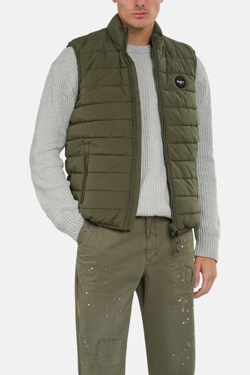 PEPE JEANS Weste 'Toby' oliv