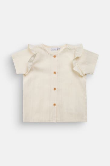 NAME IT Bluse 'Hisolli' ecru