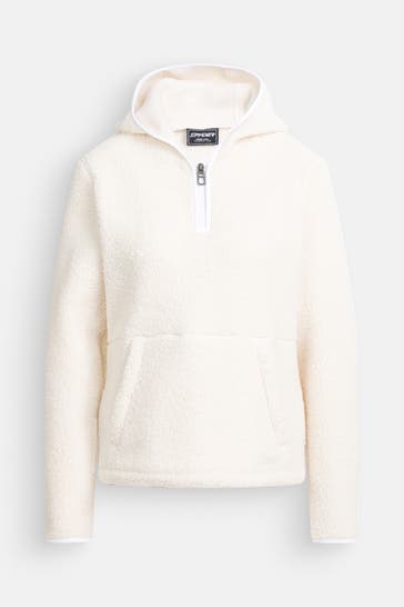 SPYDER Fleece-Hoodie 'Cloud' ecru