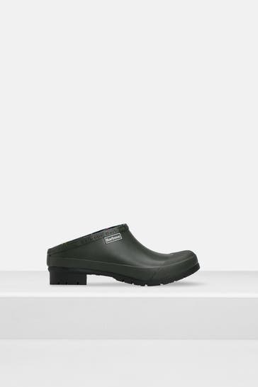 BARBOUR Clogs 'Quinn' dunkelgrün