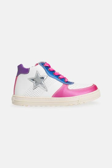 NATURINO Leder-Sneaker 'Hess' mehrfarbig