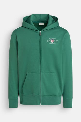 GANT Sweatjacke dunkelgrün