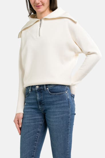 HUGO - Wollmix-Strickpullover 'Sajit' ecru