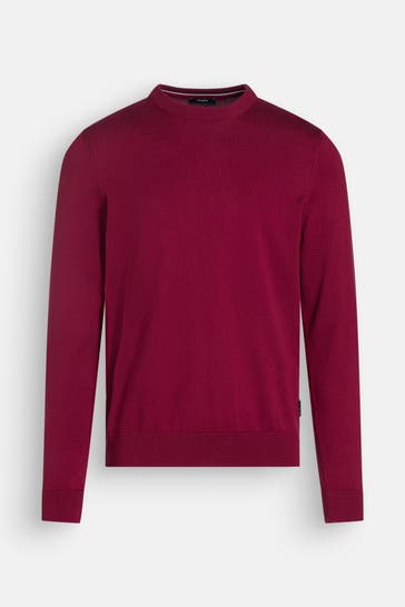 HECHTER Paris Strickpullover dunkelrot