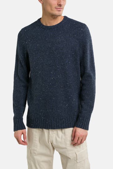 SMARTWOOL Wollmix-Strickpullover navy