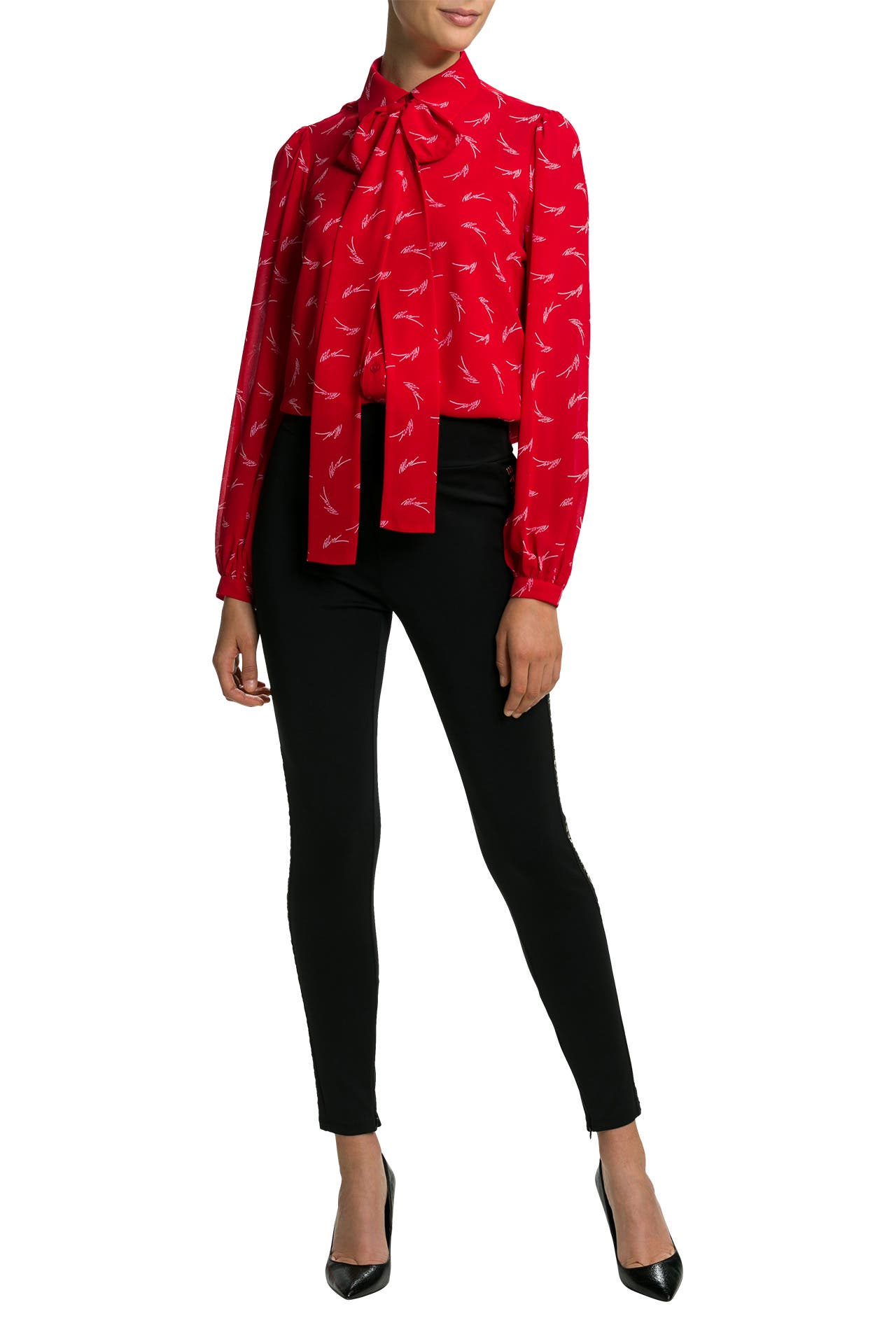 MICHAEL MICHAEL KORS Schluppenbluse rot, Bild 1