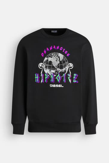 DIESEL Sweatshirt 'Ginn' schwarz