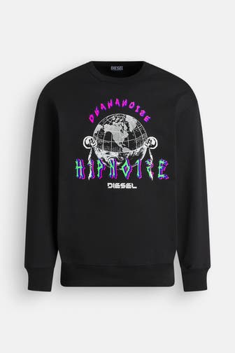 DIESEL Sweatshirt 'Ginn' schwarz