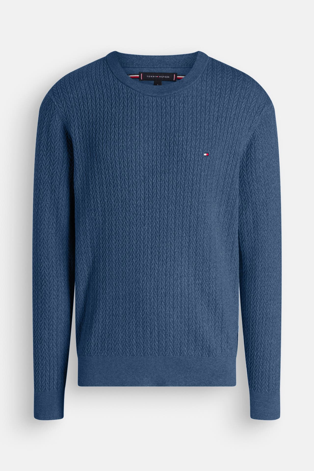 TOMMY HILFIGER Strickpullover graublau, Bild 1