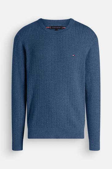 TOMMY HILFIGER Strickpullover graublau