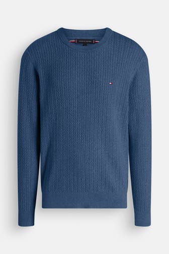 TOMMY HILFIGER Strickpullover graublau