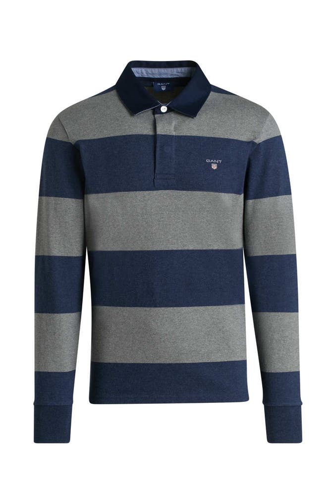 Polo-Shirt Langarm gestreift