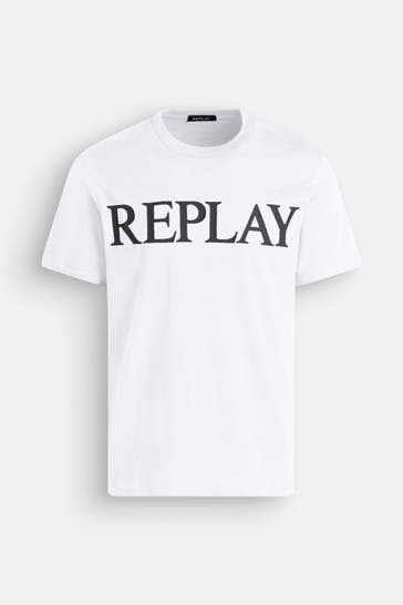 REPLAY T-Shirt weiß