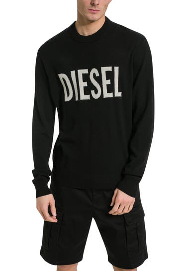DIESEL Wollpullover schwarz