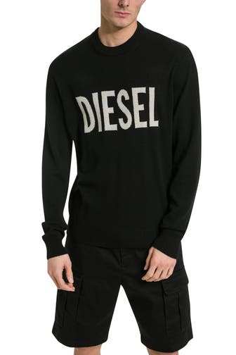 DIESEL Wollpullover schwarz