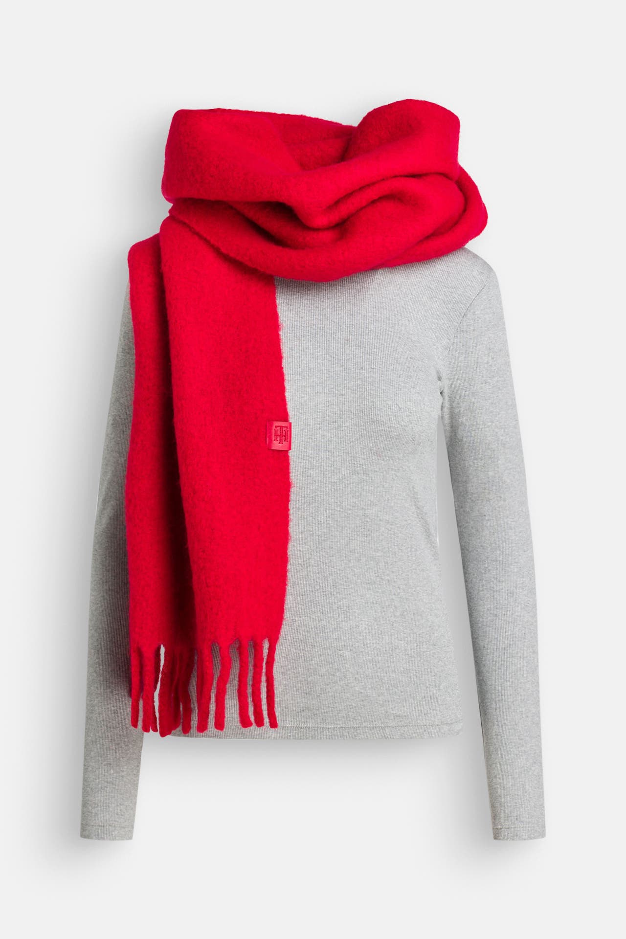 TOMMY HILFIGER Wollmix-Schal rot, Bild 1