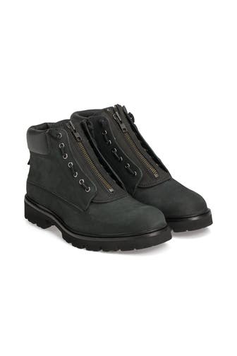 GORDON & BROS Leder-Boots 'Jeans' schwarz