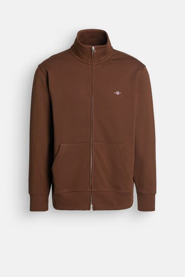 GANT Sweatjacke braun