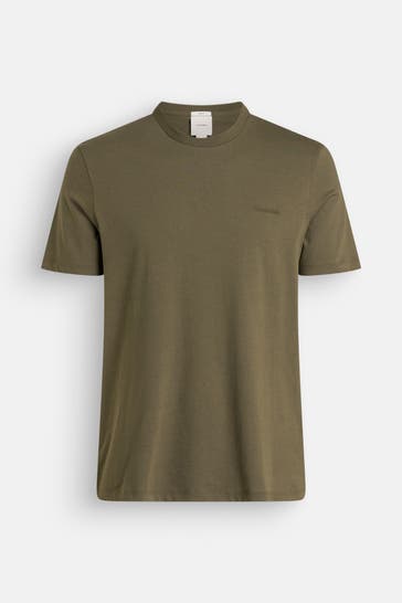 CALVIN KLEIN T-Shirt 'Refined Solid' dunkeloliv