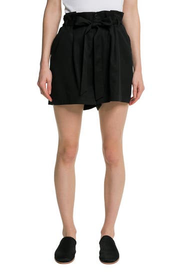 SUPERDRY Paperbag-Shorts schwarz