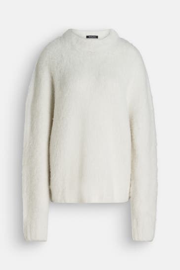 BLACK PALMS 'Momo' white woollen blend Knit Sweater