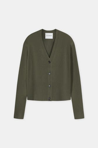 CLOSED Wollstrickjacke oliv