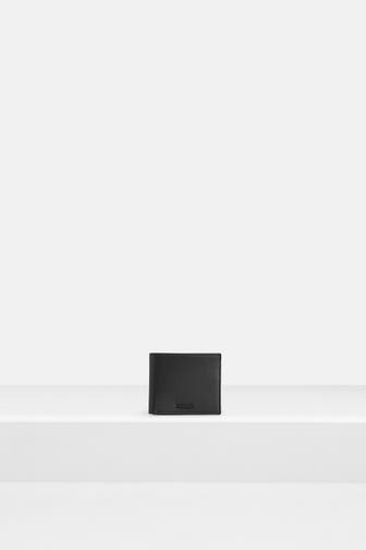EMPORIO ARMANI Ledergeldbörse schwarz