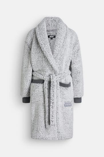 DKNY Morgenmantel grau