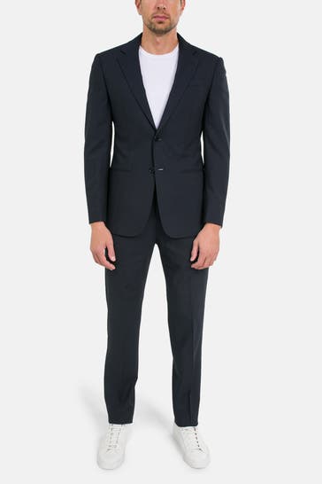 EMPORIO ARMANI Schurwoll-Anzug schwarz