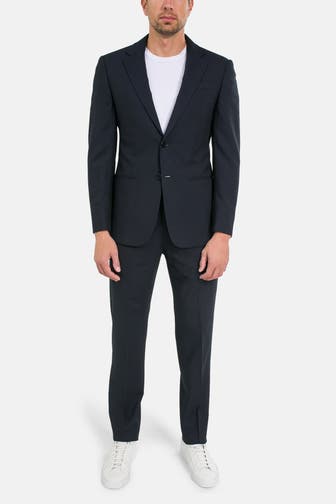EMPORIO ARMANI Schurwoll-Anzug schwarz