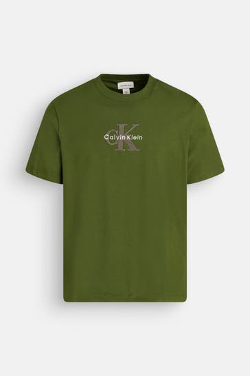 CALVIN KLEIN T-Shirt oliv
