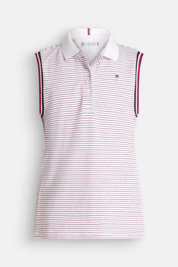 TOMMY HILFIGER Polo-Top gemustert