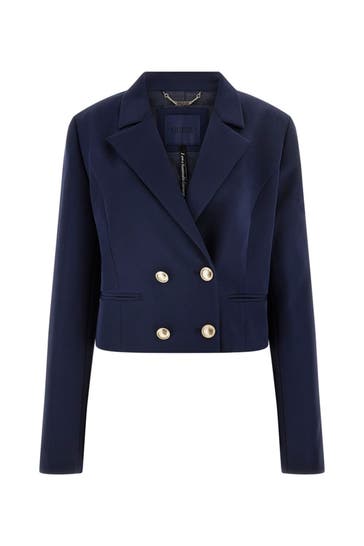 GUESS Kurz-Blazer 'Andree' dunkelblau