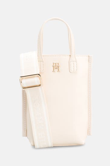 TOMMY HILFIGER Umhängetasche creme
